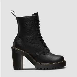 Dr. Martens Kendra Milled Nappa Leather Heeled Boots NWOT | US Size 8